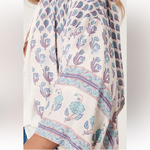 😍🤍🩵 Spell Bohemian Royale Maxi Robe Sz: M/L Color: Dusk. EUC! 🩵🤍😍 - Picture 11 of 17